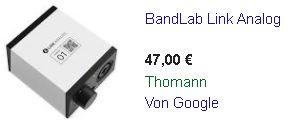 bandlab-link-analog Strassenpreis